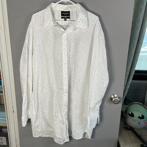 Bonobos Mens 20 / 38 Long Sleeve 100% Cotton Collared Shirt Geometric Print